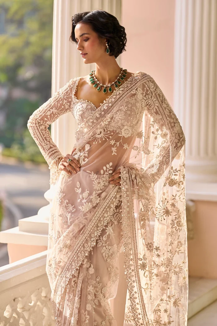 Mritsa Gota Patti Silk Lehenga Set - Red