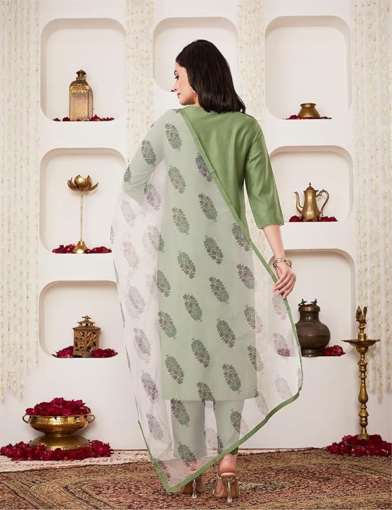 Mritsa Gota Patti Silk Lehenga Set - Red