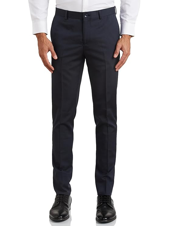 Amazon Brand - Symbol Men's Stretchable Formal Pants | Trousers (Slim Fit)