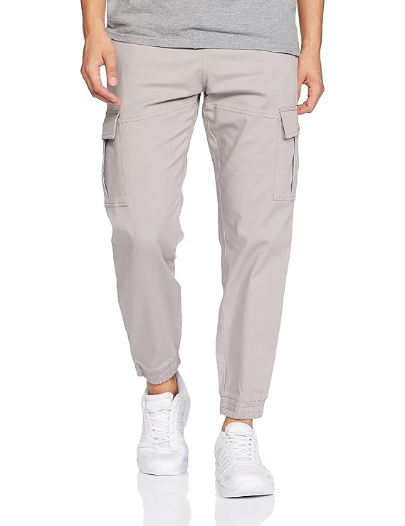 Amazon Brand - Symbol Men's Stretchable Slim Fit Cargo Jogger Pants | Chinos | Casual Trousers