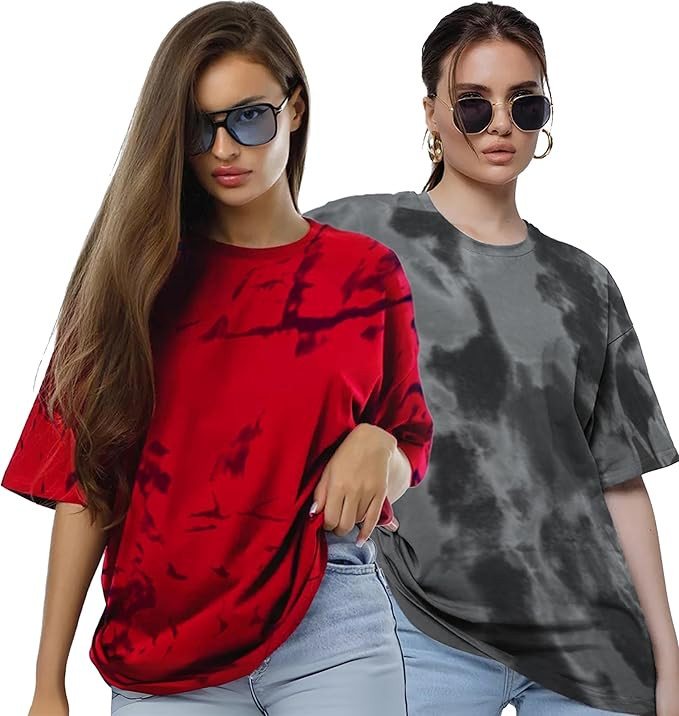 Cotton Oversized Fit Round Neck Oversized Half Sleeve Tie