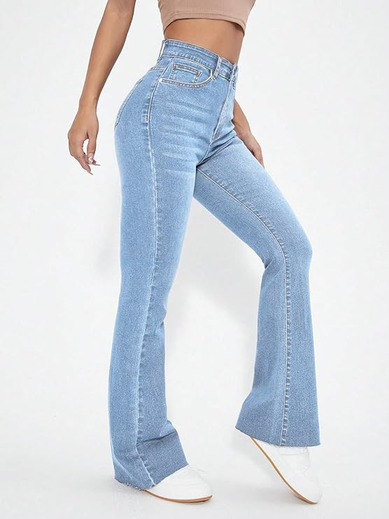 Flare Leg Stretcheble Jeans