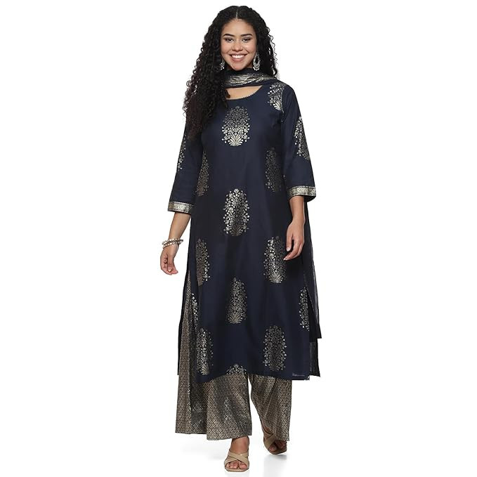 Sarasvi Gota Patti Silk Lehenga Set - Pink