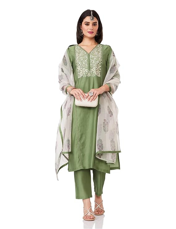 Sarasvi Gota Patti Silk Lehenga Set - Pink