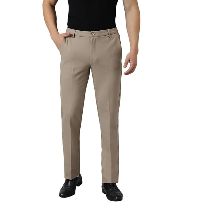 SUBTRACT Formal Pant for Men | Lycra Stretchable Slim Fit Trousers for Office or Party